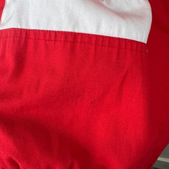 Izzi Spirit Red & White Jacket Vintage Preppy Nautical - Picture 15 of 16